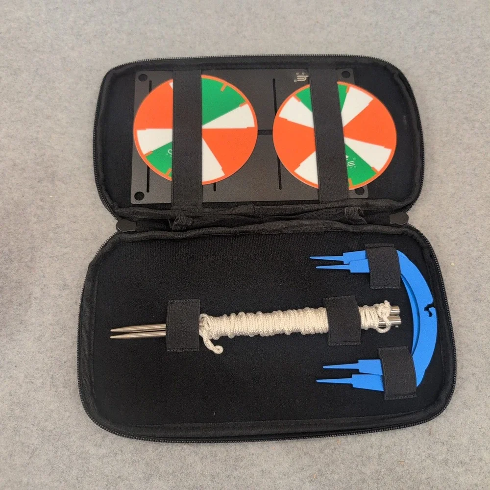 Ole Andigo Field Survey Measurement Kit Target Discs Plumb Bob Pouch NA307 - Picture 1 of 3